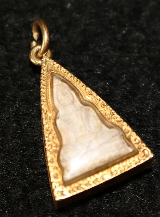 Gold Buddha pendant